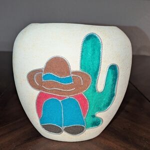 Southwest Sand Pottery Vase
